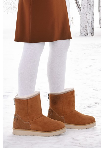 Jessy Fermuarlı Kız Çocuk Bot Tarçın