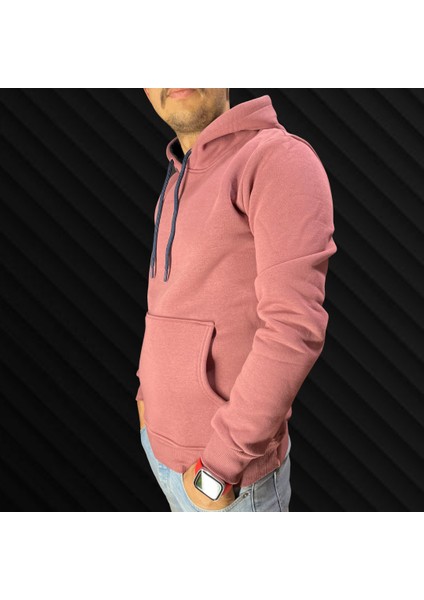 3 Iplik Şardonlu Kapüşonlu Kanguru Cepli Sweatshirt indirimleri