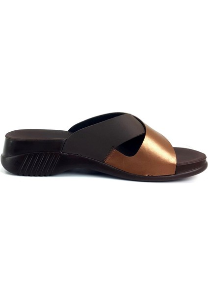 Belize 16 Kadın Anatomik Terlik - Bakır modelleri