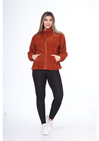 Kadın Wellsoft Yumuşak Fermuarlı Peluş Mont modelleri