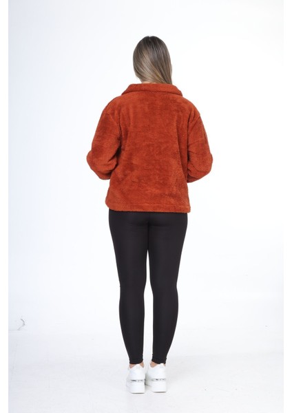 Kadın Wellsoft Yumuşak Fermuarlı Peluş Mont fırsatları