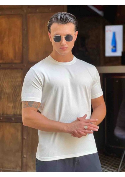 Ottoman Kumaş Yeni Sezon Vücuda Oturan Trend Tşört