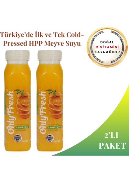 Only Fresh Portakal Suyu Taze Soğuk Sıkım 5 Al (10 Adet) 3 Öde (6 Adet) Çeşit Seçenekli