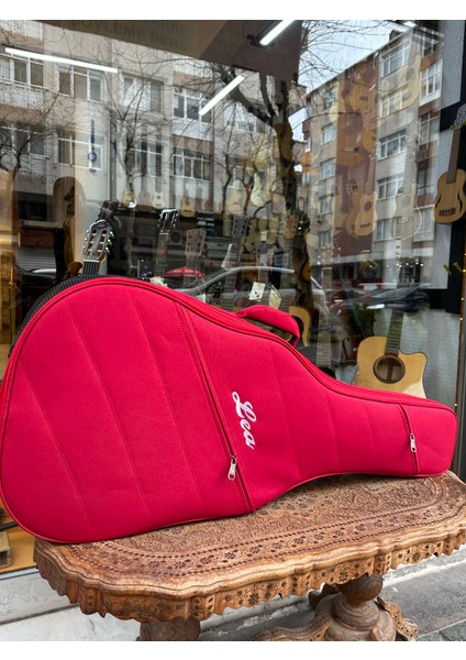 Kırmızı Gitar Kılıfı Kalın Soft Case