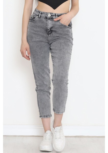 Boyfriend Kot Pantolon Füme