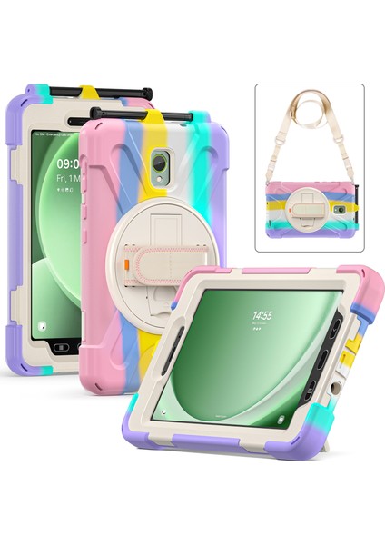 Samsung Galaxy Tab Aktif 3 T570 TAB Active5 X306B Pc Omuz Askılı Silikon Koruyucu Tablet Kılıfı (Yurt Dışından)