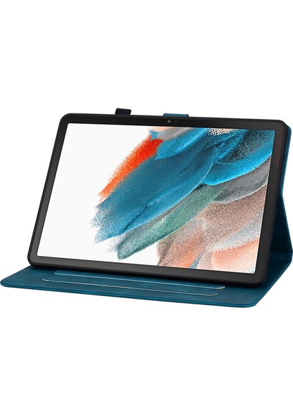 Samsung Galaxy Tab A8 10.5 (2021) Çizilmez Baskı Pu Deri Flip Kart Yuvaları Tablet Kılıfı (Yurt Dışından)
