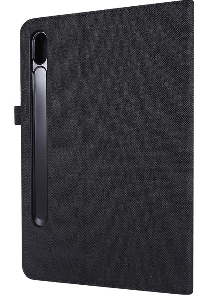 Kumaş Doku Kart Yuvaları Samsung Galaxy Tab S7 T870 S8 Deri Koruyucu Standı Tablet Kılıfı (Yurt Dışından)