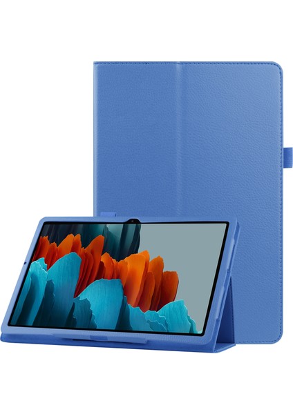 Samsung Galaxy Tab S7 s8 Litchi Deri Standlı Shell Tablet Kılıfı (Yurt Dışından)
