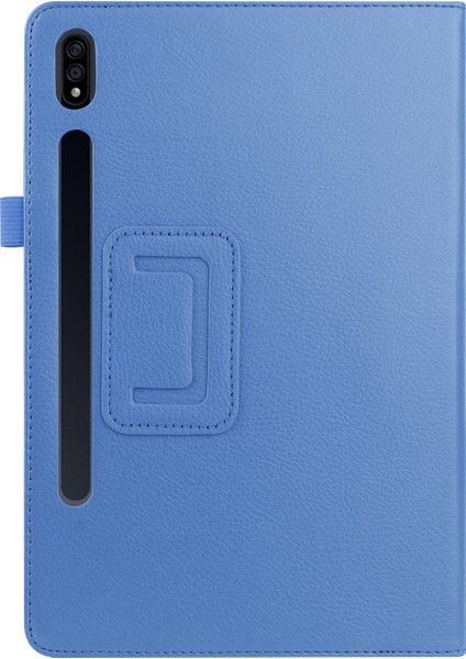 Samsung Galaxy Tab S7 s8 Litchi Deri Standlı Shell Tablet Kılıfı (Yurt Dışından)