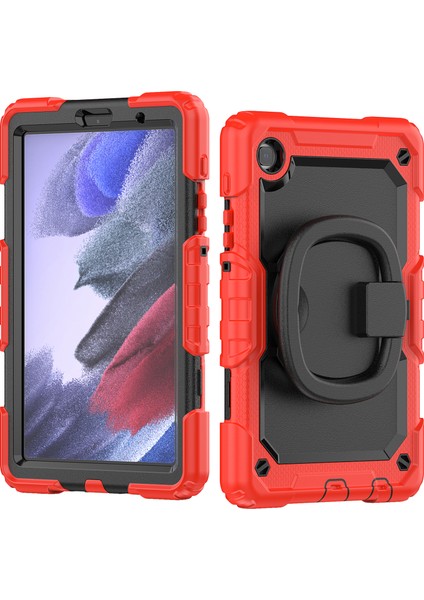 Samsung Galaxy Tab A7 Lite Düşmeye Dayanıklı 360 Derece Dönen Tekme Standı Pc Omuz Askılı Silikon Tablet Kılıfı (Yurt Dışından) fiyatları