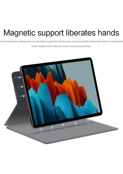 Samsung Galaxy Tab S7 Pu Deri Manyetik Standı Otomatik Uyku uyandırma Tablet Kılıfı (Yurt Dışından) fırsatları