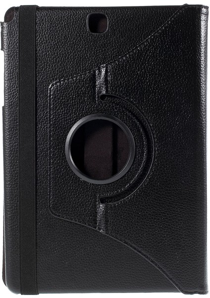 Samsung Galaxy Tab A 9.7 T550 T555 Lychee Litchi Deri Döner Standlı Tablet Kılıfı (Yurt Dışından)