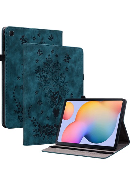 Samsung Galaxy Tab S6 Lite (2020 2022 2024) Baskılı Deri Standlı Kart Tutucu Tablet Kılıfı (Yurt Dışından)