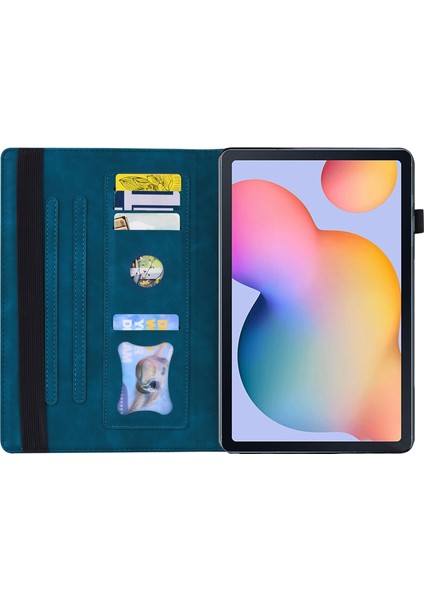 Samsung Galaxy Tab S6 Lite (2020 2022 2024) Aşınmaya Dayanıklı Pu Deri Standı Cüzdan Folyo Flip Shell Kalem Tutucu Tablet Kılıfı (Yurt Dışından)