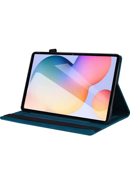 Samsung Galaxy Tab S6 Lite (2020 2022 2024) Aşınmaya Dayanıklı Pu Deri Standı Cüzdan Folyo Flip Shell Kalem Tutucu Tablet Kılıfı (Yurt Dışından)