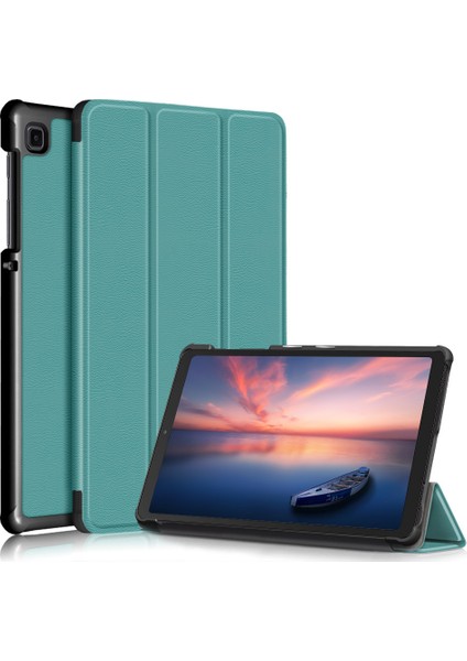 Üç Katlı Deri Standlı Samsung Galaxy Tab A7 Lite T220 T225 8.7 Inç Tablet Kılıfı (Yurt Dışından)