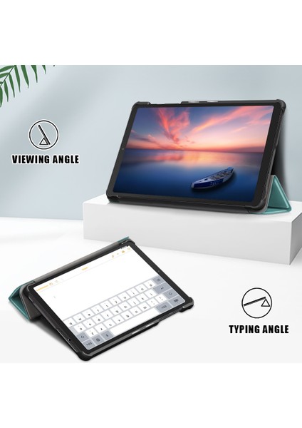 Üç Katlı Deri Standlı Samsung Galaxy Tab A7 Lite T220 T225 8.7 Inç Tablet Kılıfı (Yurt Dışından) fırsatları