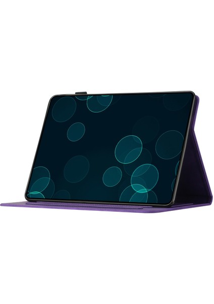 Samsung Galaxy Tab A7 10.4 (2020 2022) T500 T505 Kart Yuvalı Baskılı Deri Standı Tablet Kılıfı (Yurt Dışından)