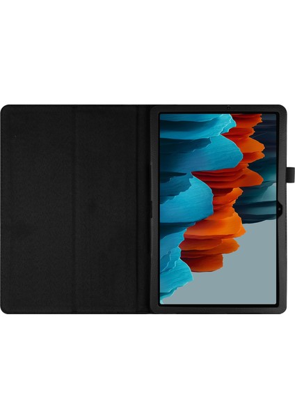 Samsung Galaxy Tab S7 s8 Litchi Deri Standlı Tablet Kılıfı (Yurt Dışından)