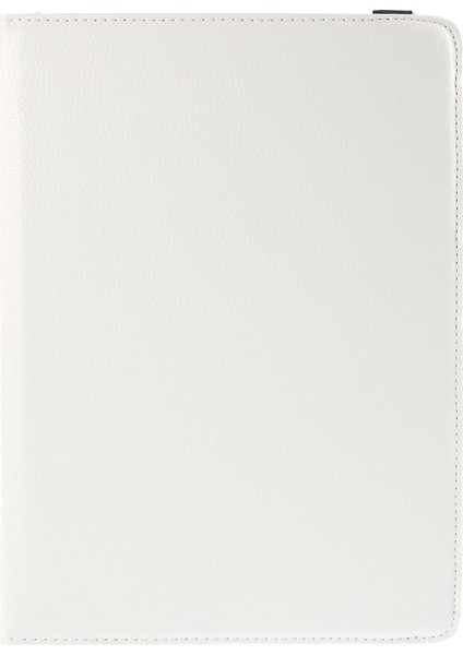 Samsung Galaxy Tab A 9.7 T550 T555 Lychee Litchi Deri Döner Standlı Beyaz Tablet Kılıfı (Yurt Dışından) fiyatları