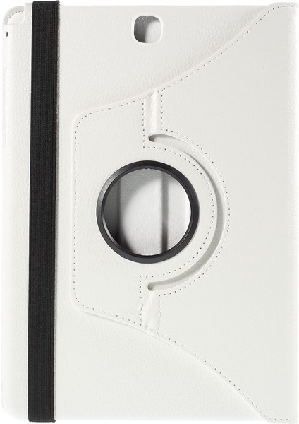 Samsung Galaxy Tab A 9.7 T550 T555 Lychee Litchi Deri Döner Standlı Beyaz Tablet Kılıfı (Yurt Dışından) modelleri