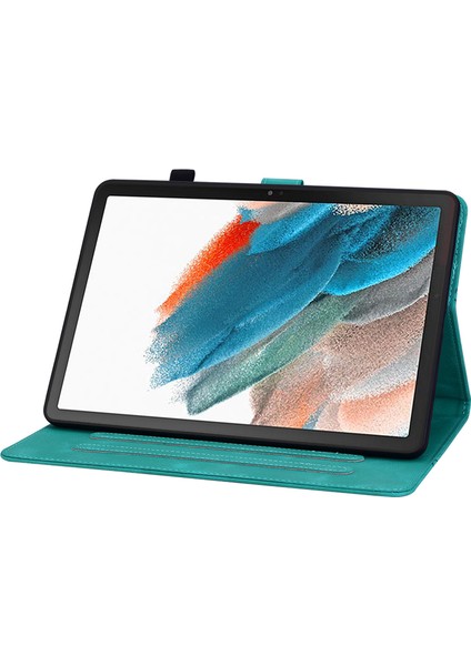 Samsung Galaxy Tab A8 10.5 (2021) Çizilmez Baskı Pu Deri Flip Kart Yuvaları Tablet Kılıfı (Yurt Dışından)