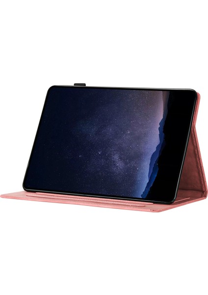 Samsung Galaxy Tab A8 10.5 (2022 2021) Petek Baskılı Deri Kart Yuvası Tablet Kılıfı (Yurt Dışından)