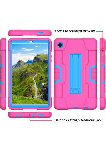 Samsung Galaxy Tab A7 Lite 8.7 Inç T225 T220 Kontrast Pc Tpu Silikon Tablet Kılıfı (Yurt Dışından) modelleri