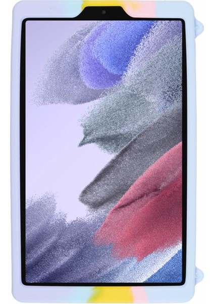 Samsung Galaxy Tab A7 Lite 8.7 Inç SM T220 Itme Kacık Silikon Kordon Tablet Kılıfı (Yurt Dışından)