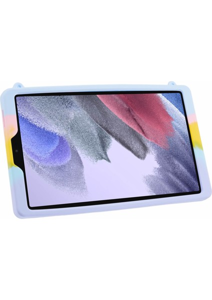 Samsung Galaxy Tab A7 Lite 8.7 Inç SM T220 Itme Kacık Silikon Kordon Tablet Kılıfı (Yurt Dışından)