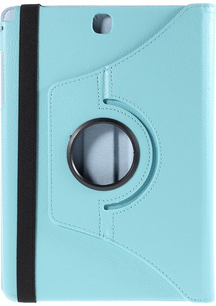 Samsung Galaxy Tab A 9.7 T550 T555 Lychee Litchi Deri Döner Standlı Tablet Kılıfı (Yurt Dışından)