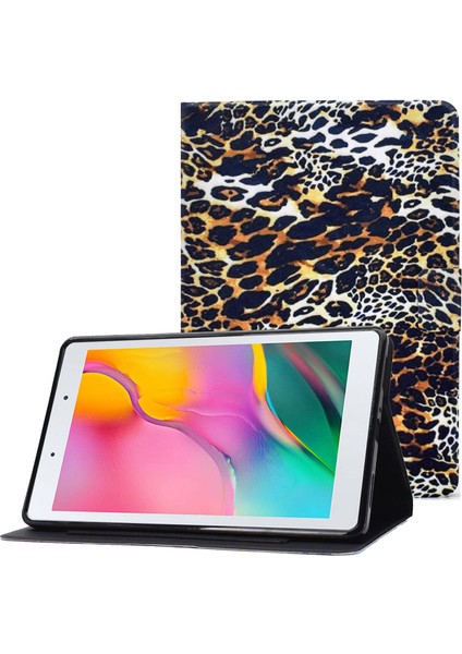 Samsung Galaxy Tab A 8.0 (2019) SM T290 (WI FI) SM T295 (Lte) Manyetik Kapatma Standlı kart Yuvalı Koruyucu Tablet Kılıfı (Yurt Dışından)