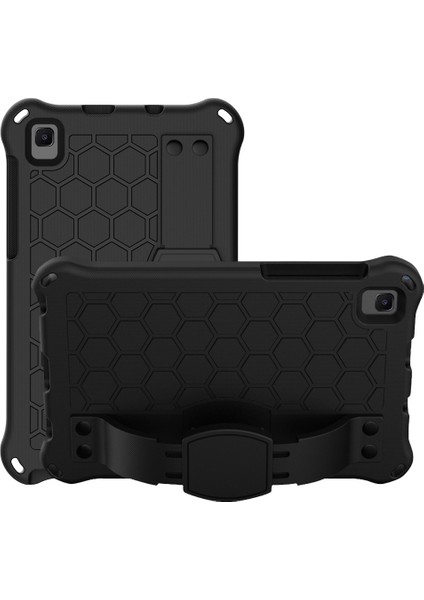 Petek Eva Malzeme Dört Köşe Düşme Önleyici Düz Koruyucu Samsung Galaxy Tab A7 Lite 8 7 INÇ SM T225 SIYAH Tablet Kılıfı (Yurt Dışından)