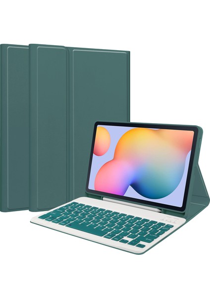 Samsung Galaxy Tab S6 Lite (2024 2022 (2020) Çıkarılabilir Klavye Standı Deri Tablet Kılıfı (Yurt Dışından)