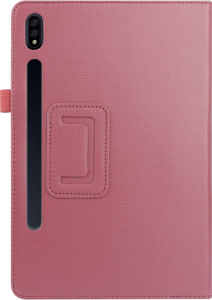 Samsung Galaxy Tab S7 s8 Rose Litchi Deri Standlı Tablet Kılıfı (Yurt Dışından)