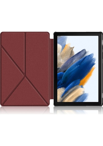 Seashell Digital Samsung Galaxy Tab A8 10.5 (2021) A8 10.5 (2022) Origami Stand Düz ​​ Otomatik Uyandırma uyku Akıllı Şarap sı Tablet Kılıfı (Yurt Dışından)