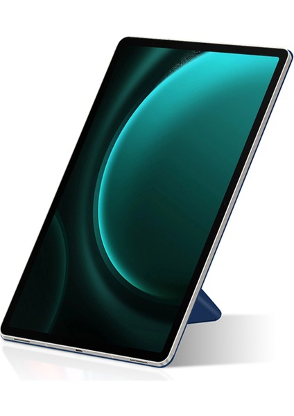 Samsung Galaxy Tab S9 Fe Manyetik Pu Deri Pc Çizilmez V Katlama Standı Tablet Kılıfı (Yurt Dışından)