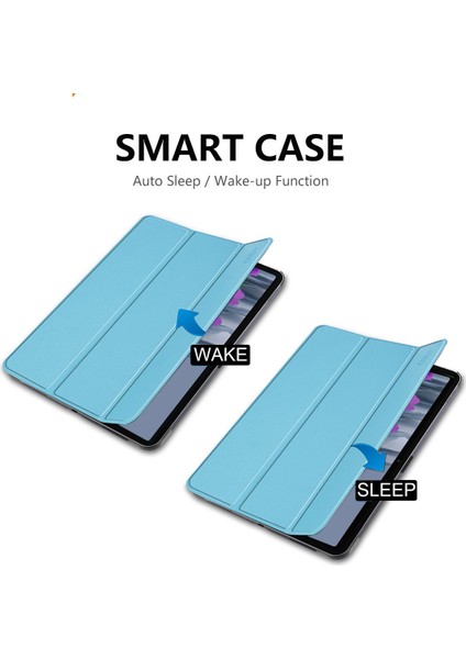 Üç Katlı Stand Pu Deri Akıllı Kalem Yuvası Samsung Galaxy Tab S7 11.0 T870 T875 S8 Tablet Kılıfı (Yurt Dışından)