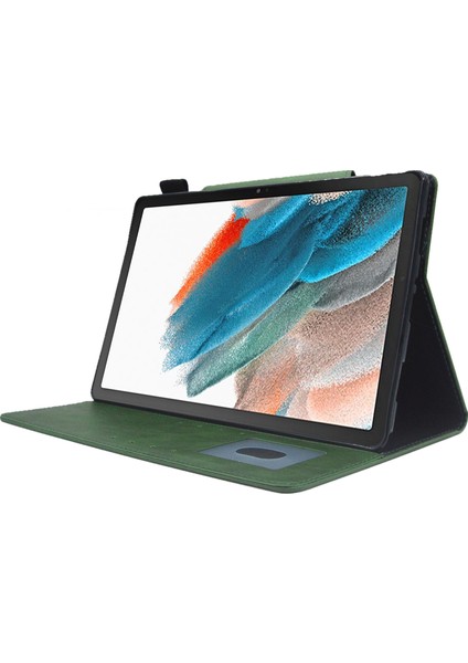 Samsung Galaxy Tab A 8.0 (2019) SM T290 (WI FI) SM T295 (Lte) Deri Business İnce Stand Tablet Kılıfı (Yurt Dışından)