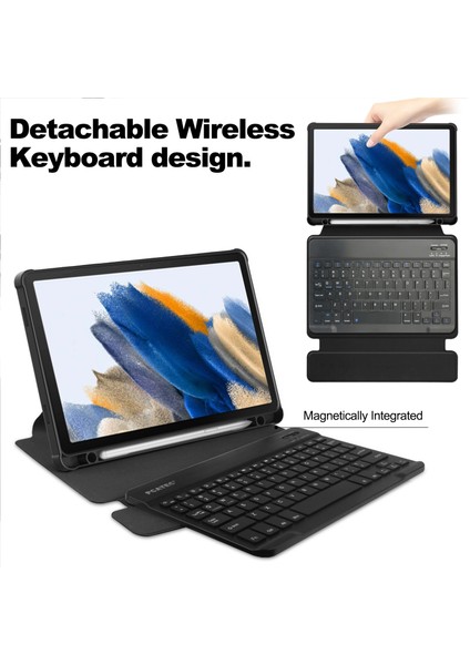 Samsung Galaxy Tab A9 Döner Standlı Pu Akrilik Bluetooth Klavyeli Tablet Kılıfı (Yurt Dışından) modelleri