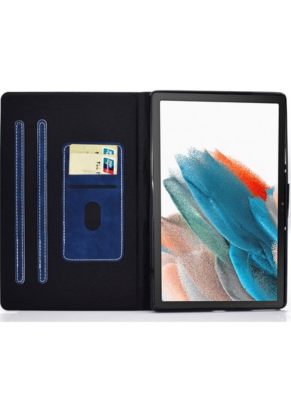 Samsung Galaxy Tab A8 10.5 (2021 2022) SM X205 SM X200 Deri Kart Tutucu Standı Tablet Kılıfı (Yurt Dışından)