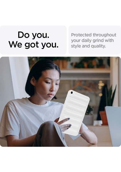 Samsung Galaxy Tab A 8.0 (2019) SM T290 (WI FI) SM T295 (Lte) Tpu Aşağı Ceket Dokulu Beyaz Tablet Kılıfı (Yurt Dışından)