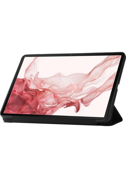 Samsung Galaxy Tab S8 Otomatik Uyandırma uyku Fonksiyonu Çizilmez Yumuşak Silikon Deri Üç Katlı Stand Iyi Korunmuş Tablet Kılıfı (Yurt Dışından) fırsatları