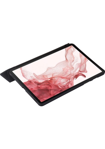 Samsung Galaxy Tab S8 Otomatik Uyandırma uyku Fonksiyonu Çizilmez Yumuşak Silikon Deri Üç Katlı Stand Iyi Korunmuş Tablet Kılıfı (Yurt Dışından) indirimleri