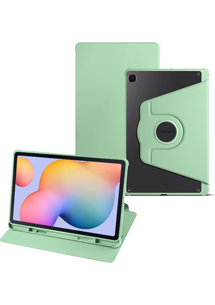 Samsung Galaxy Tab S6 Lite (2024 2022 (2020) Anti Drop Standı Pu Deri Akrilik Matcha Tablet Kılıfı (Yurt Dışından)