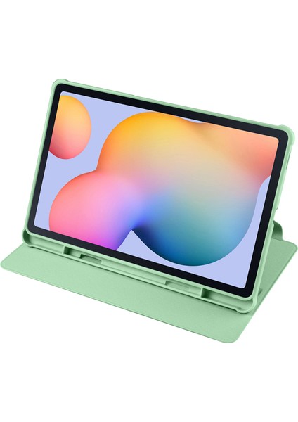 Samsung Galaxy Tab S6 Lite (2024 2022 (2020) Anti Drop Standı Pu Deri Akrilik Matcha Tablet Kılıfı (Yurt Dışından)