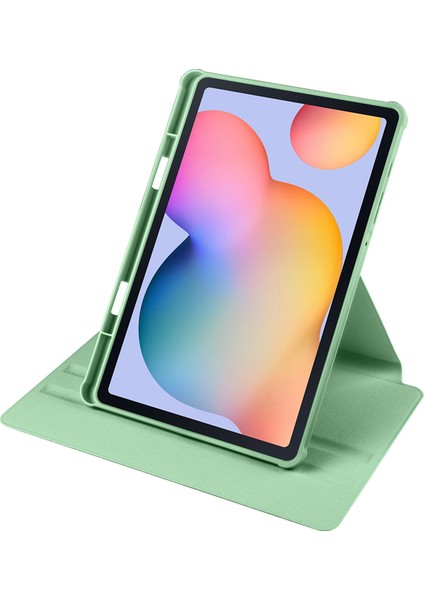 Samsung Galaxy Tab S6 Lite (2024 2022 (2020) Anti Drop Standı Pu Deri Akrilik Matcha Tablet Kılıfı (Yurt Dışından)