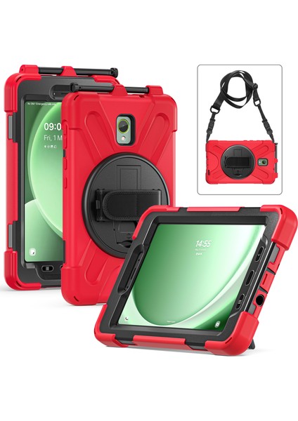 Samsung Galaxy Tab Aktif 3 T570 TAB Active5 X306B Pc Omuz Askılı Silikon Koruyucu Tablet Kılıfı (Yurt Dışından)