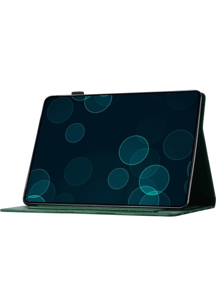 Samsung Galaxy Tab A9 Elmas Desenli Deri Kart Tutucu Tablet Kılıfı (Yurt Dışından)